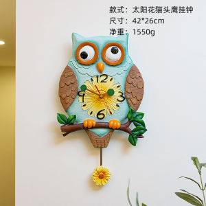 Đồng Hồ Treo Hình Hổ Phách American Country Style Cho Phòng Khách Đồng Hồ Nghệ Thuật Hiện Đại Thời Trang Đồ Trang Trí Nhà Bằng Nhựa