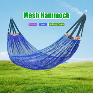 Ice silk Hammock 200KG Camping Hiking Duyan Outdoor Foldable Single and Double Sleeping Hammock Travel Hammock with Storage Bag