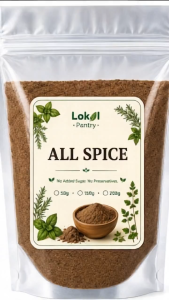 200mL Bottle Shaker Lokal Pantry Allspice | Premium Whole Spice | Natural Cooking Ingredient for Soups Stews Marinades Sauces Meat Poultry Seafood Baking Desserts Spice Blends Grilling Roasting & Everyday Culinary Use