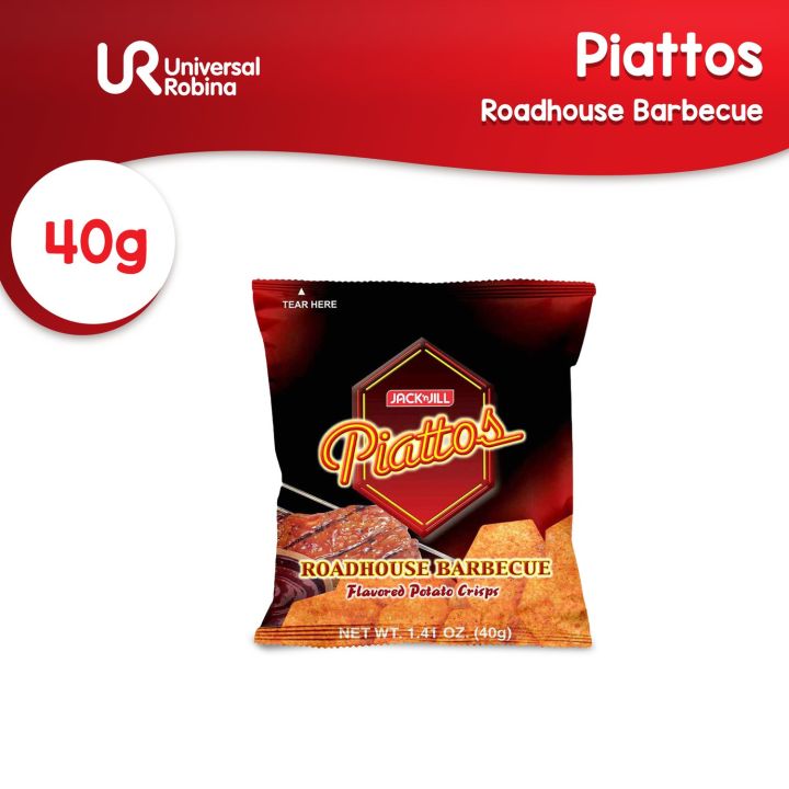 Piattos Roadhouse Barbecue Flavored Potato Crisps 40g | Lazada PH