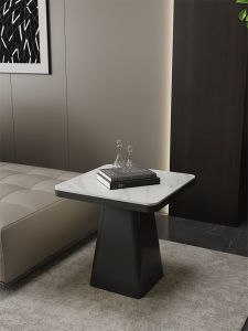 Nordic Rock Board Side Table Creative Small Table Modern Simple Living Room Sofa Side Square Tea Table Balcony Mini Table