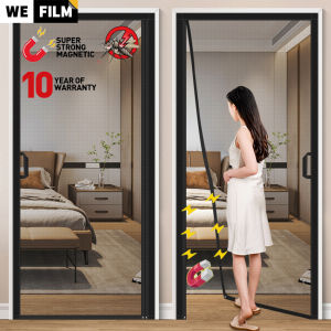 Magnetic Door Curtain Anti Mosquito Net Full Magnetic Screen Door Side Opening Anti Fly Insect Door Invisible Stainless Steel Mesh Door Screen
