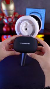 Monster MH22156 Bone Conduction Earphone Bluetooth Nirkabel TWS Air Tulang Konduksi Headset Sport Gaming HI FI Stereo Headphone dengan Mic
