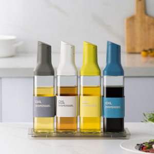 🔥 คุณภาพดี + ลดความละเอียด 🔥 ขนาดใหญ่ตู้น้ำมันมะกอกขวดอัตโนมัติพลิกเครื่องปรุงภาชนะอัตโนมัติหมวกของเหลวปรุงรสความจุขนาดใหญ่ขวดครัว