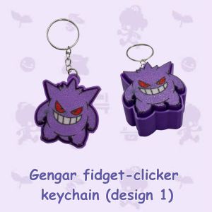 Pokemon Gengar Fidget Clicker Keychain