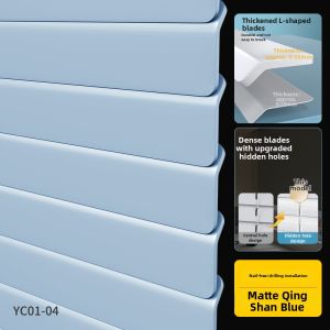 Easy-Install No Drill L-Shaped Roller Shade