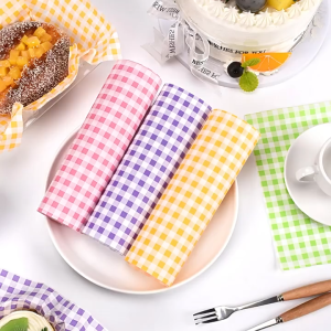 100Pcs Food Paper Liners Greaseproof Paper Sandwich Wrapper Paper Bread Burger Baking Food Wrapping 18*18cm baking paper Burger Baking Food Wrapping