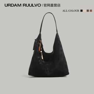 UR Womens Large Capacity Tote Bag Casual Lazy Style Handheld Commuter Armpit Shoulder Bag Fashionable New 2025 PU Leather