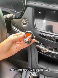 Nắp Trang Trí Bảo Vệ Nút Khởi Động Start/Stop Engine Xe ô Tô Có Logo Hãng Xe Kiểu Dáng Hình Chiếc Xe