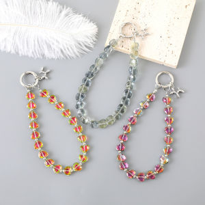 Dazzling Love Pha Lê Đá Quý Đính Hạt Điện Thoại Di Động Mặt Dây Chuyền Hợp Thời Trang Đính Hạt Dây Đeo Điện Thoại Cho Nữ