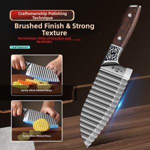 JIANGXIAOCHU | Wave Shape Potato Cutter Stainless Steel