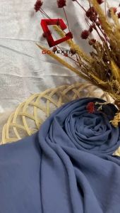 05 METER Kain Katun Rayon Krinkle Polos / Rayon Crinkle Premium - Cey Airflow Original by Goldeo