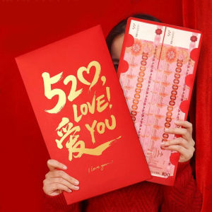 YESPERY Super Big Red Envelope Romantic Valentines Day Gift Red Packet Couple Creative Lucky Money Bag Surprise Gift Happy New Year Ang Pao
