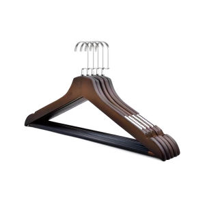 Italian Luxury Sample Room Wardrobe Elm Wood Clothes Hanger Clothing Support Props Hotel Display Stand Bedroom Decoration Accessories