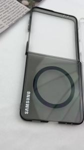 Samsung | Simple Magnetic Case Samsung Galaxy Z Fold/Flip 7 6 5 Wireless Charging Shockproof Clear Cover For Magsafe Flip7 Fold7 Hard Case