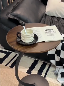 BALIKRUMAH Nordic Style Round Coffee Table Side Table Livingroom Bedroom Sofa Desk Storage Rack Bedside Table Meja Bulat Meja Kopi 咖啡桌 G形茶几