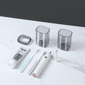Travel Portable Mouthwash Cup Household Outdoor Toothbrush and Toothpaste Storage Box Travel Small Washroom Storage Box