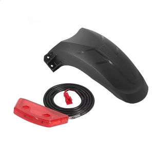 Electric Scooter Front Rear Wheel Fender TailLight for KUGOO KuKirin G2 MAX Rear Mudguard Tail Light Replacement Parts
