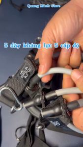 [X11]Dây ngũ sắc tập gym dây kéo cao su kháng lực đàn hồi tập full body