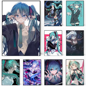 Jigsaw Puzzle 1000PCS-50X70CM Hatsune Miku Anime Scene Brain Teaser Calming Activity Decor Gift