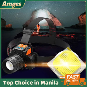 LED Headlamp Flashlight Head Light USB Rechargeable Multifunctional For Hiking Camping For Outdoors Waterproof
