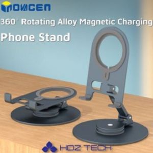 INOVAGEN Aluminium Alloy Desk Phone Stand360° Rotation Phone Holder Stand Compatiable With Magsafe Wireless Charger
