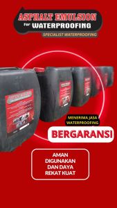 Aspal Cair || Cat Pelapis Anti Bocor || Cat pelapis Anti Rembes || Asphalt Emulsion Waterproofing 25 KG