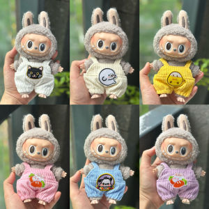 Labubu Clothes 17cm Vinyl Doll Outfit Pull String Toy Bubble Mat Plaything Cotton Dollgarb Plush Toy Dollclothes Accessories