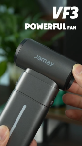 JAMAY 3 in 1 พัดลมพกพา แบตเตอรี่ 8000mAh พร้อมความเร็ว 1-199 ระดับ จอแสดงผลLED พร้อมไฟส่องสว่าง ใช้เป็นพาวเวอร์แบงค์ VF3