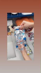 หมวกฟอยล์คลุมผม (คละสี) – หมวกคลุมผมแบบอลูมิเนียมฟอยล์ 1 ชิ้น