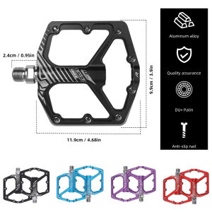 ENLEE | Enlee Aluminum Alloy Bicycle Pedals Suitable for Various Types of Road and Mountain Bikes with a Wide Tread Surface That Preve