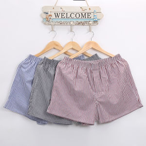 Men Cotton Boxer Shorts Loose Underwear 3 Pieces