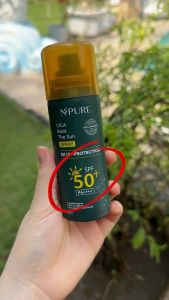Npure Cica Beat The Sun Spray Healthy Glow SPF 50+ Sunscreen UV Protection Sunblok N Pure Sun Screen