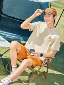 Erke | Summer Antimicrobial Sports Leisure Half-sleeve T-shirt
