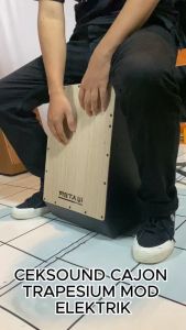 Cajon trapesium akustik elektrik kajon murah kahon ekonomis drum box