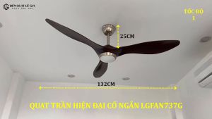 Quạt Trần Phong Cách Indochine | Quạt Trần Hiện Đại Lê Gia LGFAN737G