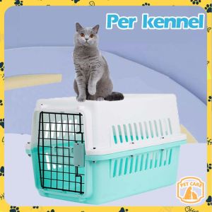 PP Pet Cage Space Box Portable Outing Travel Space Box Pet Carrier Cage Air Transport Suitcase Airline Approved Pet Box For Car Transportation