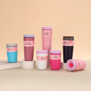 12/20oz Coffee Cup Stainless Steel Thermos Double-layer Vacuum Cup for Home and Office Portable Water Cup