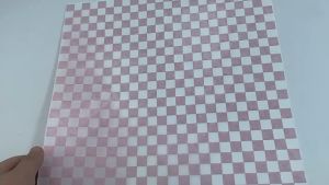 100pcs Kertas Burger 30cmx30cm Food Wrapper Kertas Nasi Motif Grid Greaseproof