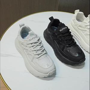 XFG25 New 2024 Summer Casual Womens Shoes Sports Flying Woven Shoes Breathable Elevator Shoes Sports Running Shoes Tide
