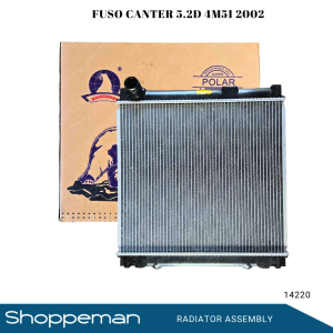 14220 FUSO CANTER 5.2D 4M51 2002 RADIATOR ASSEMBLY M/T 475x518x48mm PA48 2ROWS ME403822 ME411691
