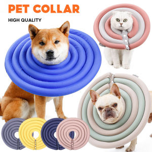 Neck Collar Comfortable Soft Dog Cone Collar Dog Recovery Collar Donut Collar Cone Anti-Licking Biting Wounds Soft Dog Water-Resistant