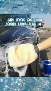 Sarung Tangan Wol Cuci Mobil Kain Lap Mobil Wax Gloves WOOL Motor Exterior Interior