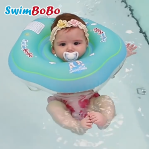 Phao bơi cổ Swimbobo cho bé sơ sinh đến 14 tháng chất liệu PVC không mùi thân thiện làn da bé