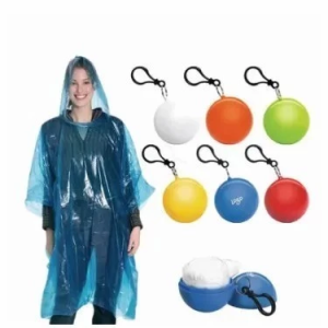 Portable Raincoat Ball Raincoat Emergency Raincoat Keychain