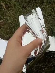 ONE-C1307 Emergency Blanket Selimut Darurat Hangat Silver Anti Hipotermia  Outdoor Camping Gunung