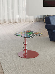 ZPRM Bauhaus Creative Dopaamine High Art Small Side Table Designer Living Room Sofa Four Leaf Clover Side Table Art Style