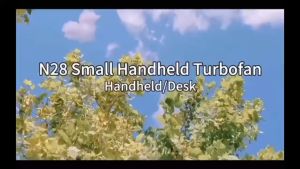 ✅100% Original Smilee Portable Rechargeable Mini Fan 5 Speed W/Digital Display and USB Type C