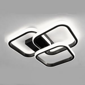 Đèn Trần LED Hiện Đại Gắn Trên Bề Mặt 3 Chế Độ Màu Sắc Dùng Cho Phòng Ngủ Phòng Khách Hành Lang Chất Liệu Sắt + Acrylic Đèn Trang Trí Nhà Cửa