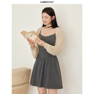 Đầm Dáng Suông Eo Thon V-Cổ Mùa Hè Plus Size